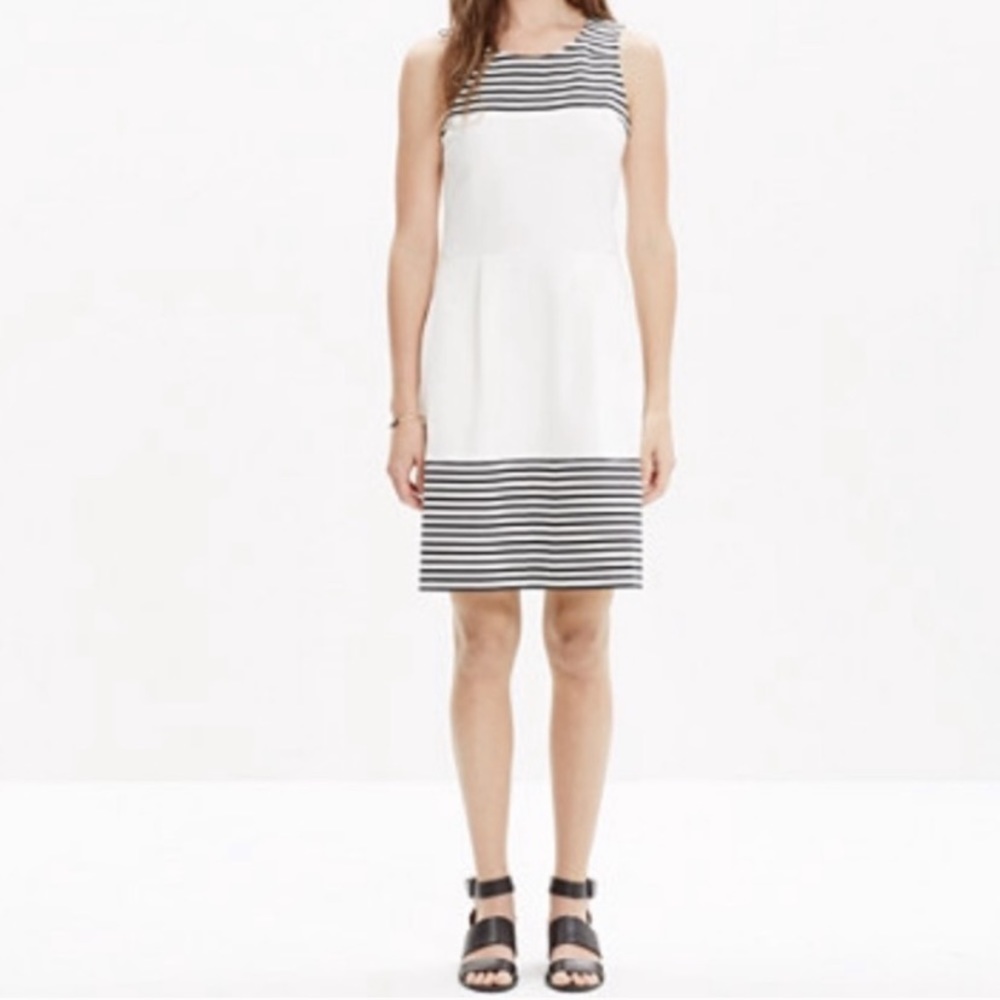 Madewell Verse dress in black stripe